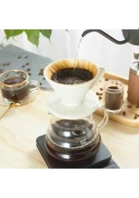 Resim Epinox FSB-2 Seramik Kahve Demleme Dripper Beyaz 