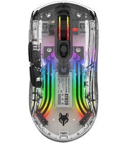 Resim Cbtx XYH20 2.4G - BT5.0 - Kablolu Üç Modlu Şeffaf Mekanik Mouse 