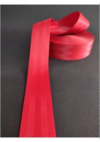 Resim Renkli Emniyet Kemeri Kolonlu 6 Metre 2 Kemer İçin Kan Kırmızı 