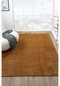 Resim Puffy Hardal Halı Salon Oturma Odası Çocuk Odası Yatak Odası Halısı 1001 Hardal 