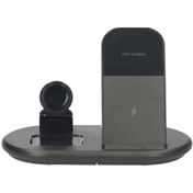 Resim Reedark 3'lü 1 Arada Hızlı Kablosuz Şarj İstasyonu: İphone, Airpods, Watch Uyumlu 15w 