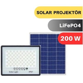 Resim Lexron 200w Solar Projektör 
