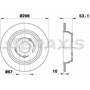 Resim Braxıs-ae0230 - Fren Dıskı Arka Vıano W639 03 Vıto W639 03 