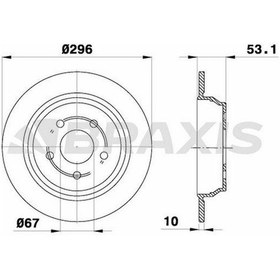 Resim Braxıs-ae0230 - Fren Dıskı Arka Vıano W639 03 Vıto W639 03 