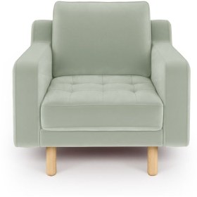 Resim Normod Modsy Tekli Koltuk Silindir Ahşap Ayak - Kadife 