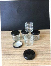 Resim 29 Cc Cam Kavanoz - 50 Adet - Siyah Kapak. Mutfak. 