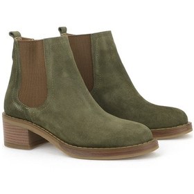 Resim Ziya, Kadın Hakiki Deri Bot 1531020z2325 Haki 1531020z2325 610 Haki 