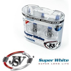 Resim Jsv H1 Halojen Ampul 12v 55w 6500k Far Ampulü Super White 2li Set Beyaz 1 Adet 