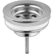 Resim VitrA A45137 Yuvarlak Lavabo Süzgeci, Sabit, Krom 