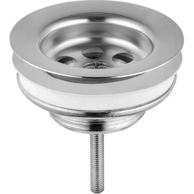 Resim VitrA A45137 Yuvarlak Lavabo Süzgeci, Sabit, Krom 