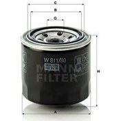 Resim MANN W811/80 Filtre Yag( Hyundai: Accent 1.3-1.5-1.6 00-/Era / Blue / Elantra / Getz 1.3-1.4-1.6 I20-I30 1.4-1.6 / Kona/Tucson W81180 (WA239777) 