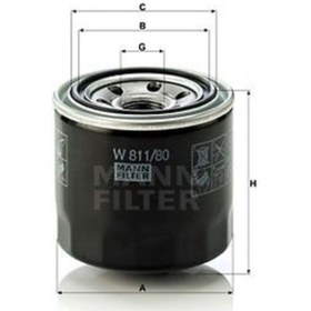 Resim MANN W811/80 Filtre Yag( Hyundai: Accent 1.3-1.5-1.6 00-/Era / Blue / Elantra / Getz 1.3-1.4-1.6 I20-I30 1.4-1.6 / Kona/Tucson W81180 (WA239777) 