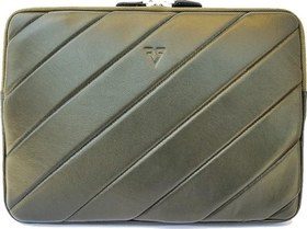 Resim ® GERÇEK DERİ 13" LAPTOP VE A4 EVRAK EL ÇANTASI CLUTCH / 6218 YEŞİL (ŞERİT KUZU) 