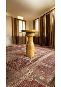 Resim Simillo Ahşap Tekli Mantar Yan Sehpa Modern Koyu Ceviz Renkli Fiskos Koyu Ceviz 