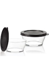 Resim Tupperware Eko Şişe Royal 2li Kase 290 ml Siyah Kapak Esc 