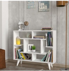 Resim Dekorister Fondea Kitaplık Beyaz 