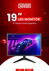 Resim Chavoes 19"inch Monitör 49 Ekran Hoparlörlü 60Hz Full HD 