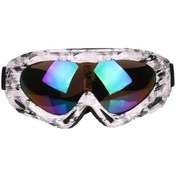 Resim Yetişkin Çocuk Renkli Kayak Gözlükleri Tek Katmanlı Profesyonel Kayak Snowboard Gözlükleri Açık Hava Bisiklet Motosiklet Paten Gözlükleri 