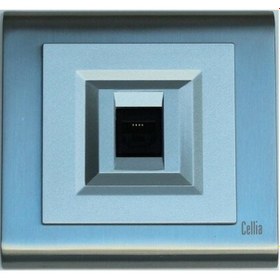 Resim Makel Cellia Nümeris Priz Gümüş Kapak Saten Çerçeve 