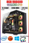 Resim DMC N344 (PUBG,GTA 5) İ5 12400F / 32GB RAM/ 1TB M.2/ 8GB RX6600 Sıvı Soğutmalı Oyuncu Bilgisayarı 