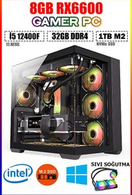 Resim DMC N344 (PUBG,GTA 5) İ5 12400F / 32GB RAM/ 1TB M.2/ 8GB RX6600 Sıvı Soğutmalı Oyuncu Bilgisayarı 