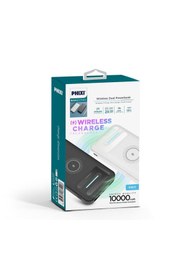 Resim Phixi Basic Pw11 10.000mah Wireless Şarj Çift Çıkışlı Led Göstergeli Powerbank 