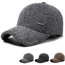 Resim Sonbahar/Kış Erkek Ayarlanabilir Kulak Korumalı Beyzbol Şapkası, Kalınlaştırılmış Nefes Alabilir Polyester, Sadece Elde Yıkama, Esnek Olmayan Uygunluk - Açık Hava Sıcak Binicilik Şapkası 