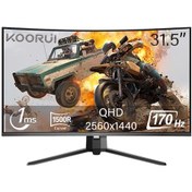 Resim Koorui 1ms 170hz 31.5" 2560x1440 Qhd Curved Gaming Monitör G3221sc 