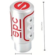 Resim Chuangyinshop Silvery Wave Stick Car Dekorasyon Alüminyum Alaşım Manuel Ve Otomatik Vites Başlığı 