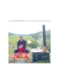 Resim Takma Ayak Döküm Estetik Kuzine Soba Kömür Sobası Odun Sobası 