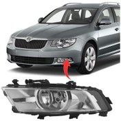 Resim Skoda Superb Sol Sis Farı Beyaz Tek Duylu 2012-2014 3T0941701C 