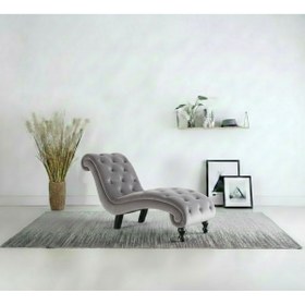 Resim Ebrar Home Design Lüks Kadife Kapitoni Uzanma Koltuğu - Modern Josephine Köşe Koltuk 