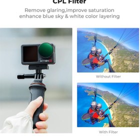 Resim K&f Concept Cpl+nd8+nd16+nd32+nd64+nd256 Djı Osmo Action 4/5 Pro Uyumlu 