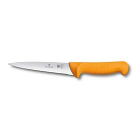 Resim Victorinox Swibo 5.8412.13 Eğik Kenar Doğrama Bıçağı, 13 cm, Sarı 