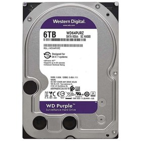 Resim WD Purple 6TB 5400Rpm 256MB -WD64PURZ Orjinal - Faturalı - Garantili Ürünler - Hızlı Gönderim