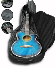 Resim Erga Müzik SİYAH PROFESYONEL GİGBAG KLASİK GİTAR KILIFI - ÇANTASI - SU GEÇİRMEZ 