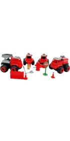 Resim Asya Oyuncak Sök-Tak Itfaiye Araçları ve Aksesuarları Oyun Seti 