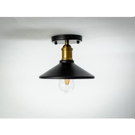 Resim Riolight Retro Tekli Metal Plofonyer Avize Şapka Çapı: 22Cm (507964620) 