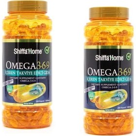 Resim Aksu Vital Shiffa Home Omega 3-6-9 Balık Yağı 1000 MG 200 Kapsül 2 Adet 