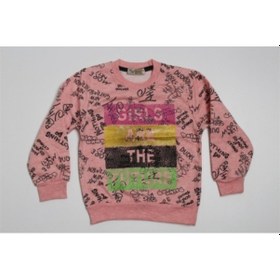 Resim Kız Çocuk Üst Sweatshirt Bluz (516628662) Pembe 