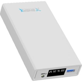 Resim Enerx ENR-P2025DC 20000 Mah Powerbank – Hızlı Şarj, LED Göstergeli, 2.1A Çift Çıkış (Beyaz) 