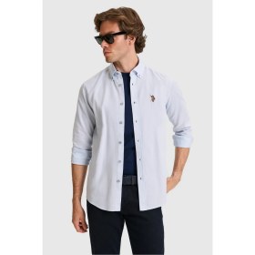 Resim U.s. Polo Assn. Erkek Açık Mavi Gömlek Basic 50322343-VR003 
