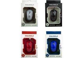 Resim Polygold PG-890 Optıcal Kablolu Mouse Siyah 