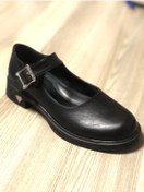 Resim PUNTO Kadın Bej Burnu Kapalı Oxford Ayakkabı 