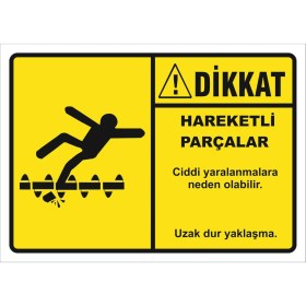 Resim Vizyon Trafik Hareketli Parçalar Levhası 