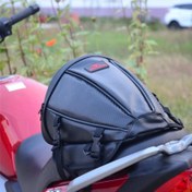 Resim Yüksek Kaliteli Motosiklet Su Geçirmez Kuyruk Çantası Omuz Çantası Yağmurluk Depolama Çantası 