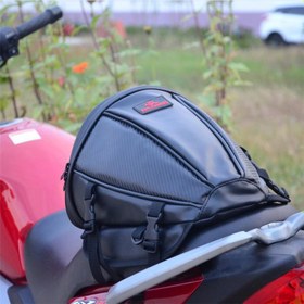 Resim Yüksek Kaliteli Motosiklet Su Geçirmez Kuyruk Çantası Omuz Çantası Yağmurluk Depolama Çantası 