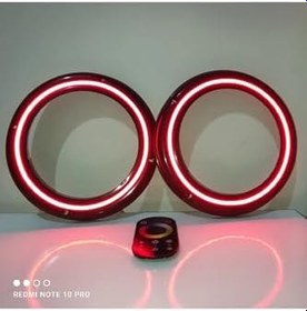 Resim LED LEVEL Telefon kontrollü 20 CM Neon Işıklı Midrange Hoparlör Kapağı içi boş 2 Takım 4 Adet Sese Duyarlı 