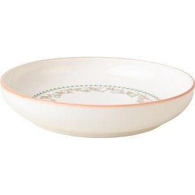 Resim Keramika Çiçekli Yemek Tabağı 22 Cm 4 Adet Çok Renkli 