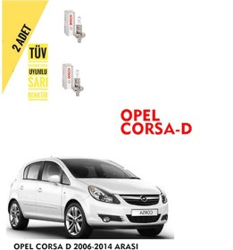 Resim Opel Corsa D 2006-2014 Arası Ön Uzun Far Ampülü 2 Adet Sarı Ren 